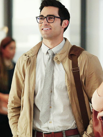 Tyler Hoechlin Supergirl Beige Cotton Jacket