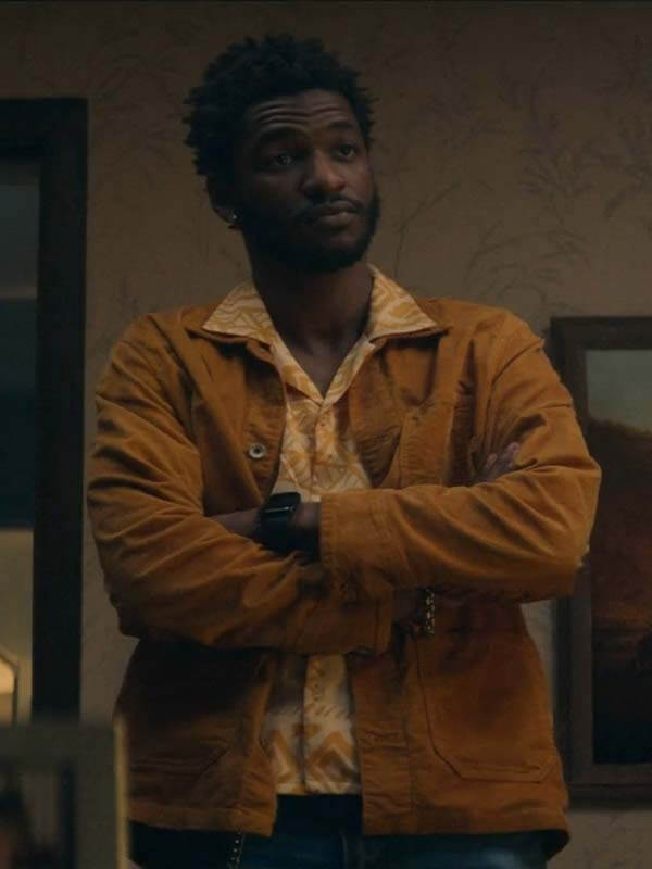 Tyson Tulsa King Jay Will Brown Cotton Jacket