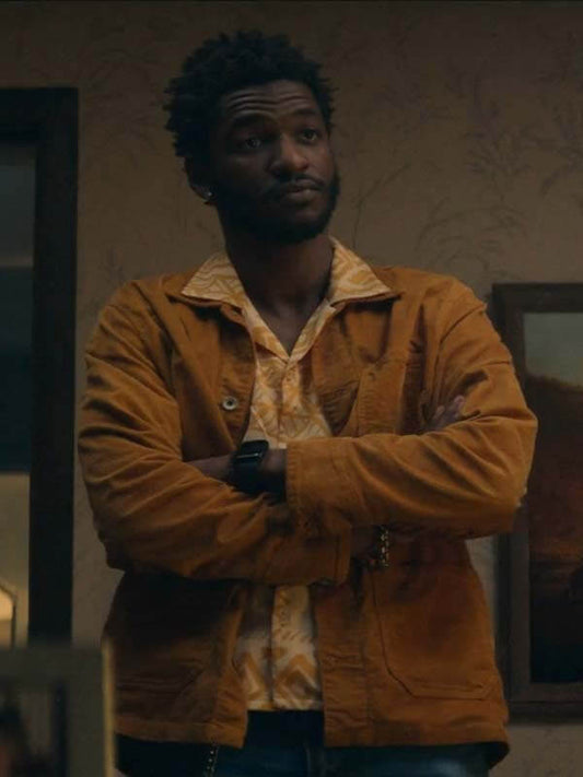 Tyson Tulsa King Jay Will Brown Cotton Jacket