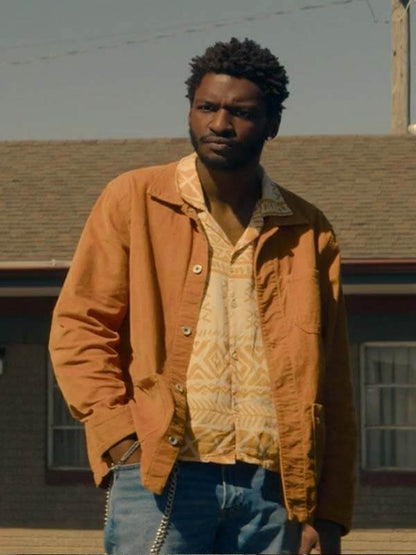 Tyson Tulsa King Jay Will Brown Cotton Jacket