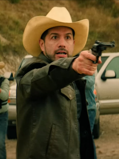 Under Fire 2025 Bayardo De Murguia Black Leather Jacket