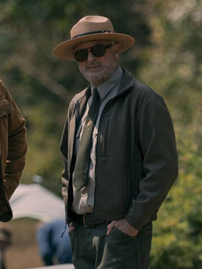 Untamed S01 Sam Neill Green Fleece Jacket
