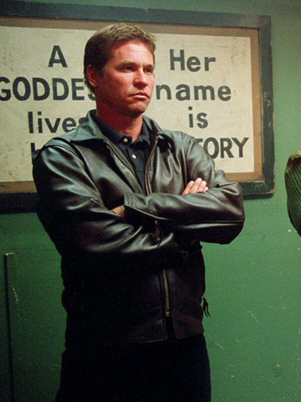 Val Kilmer Spartan Brown Leather Jacket