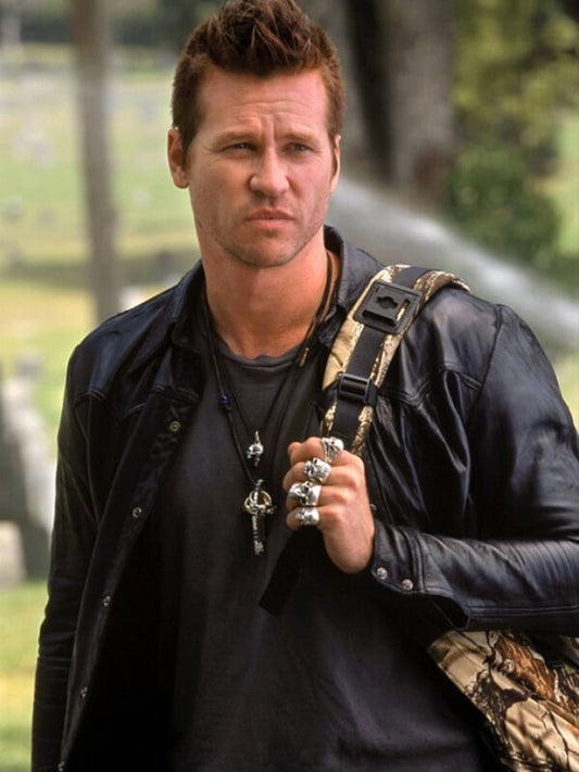 Val Kilmer The Salton Sea Black Leather Jacket