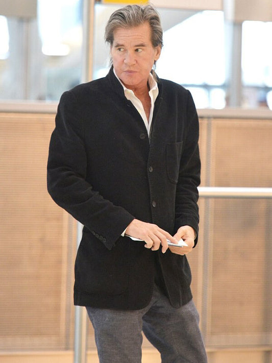 Val Kilmer The Snowman Black Wool Coat