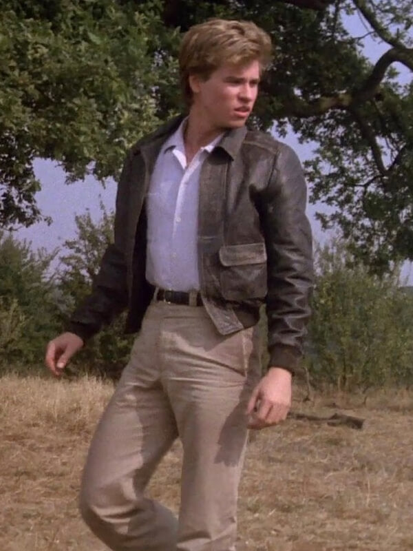 Val Kilmer Top Secret! Brown Leather Jacket