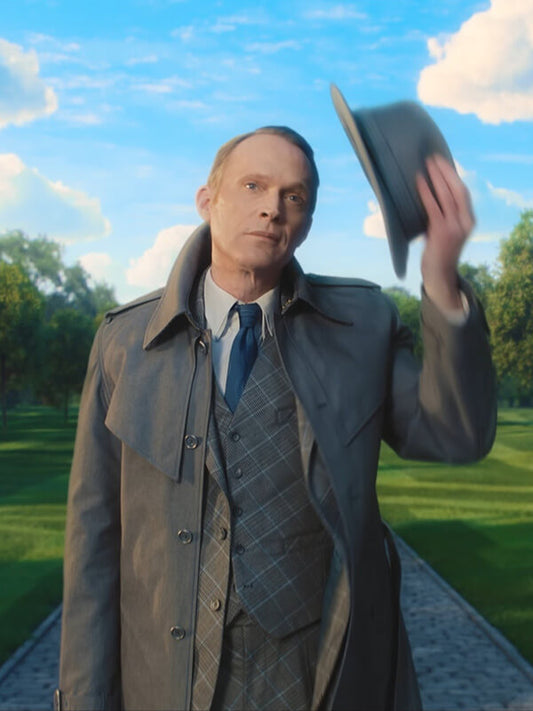 VisionQuest 2026 Paul Bettany Gray Trench Coat