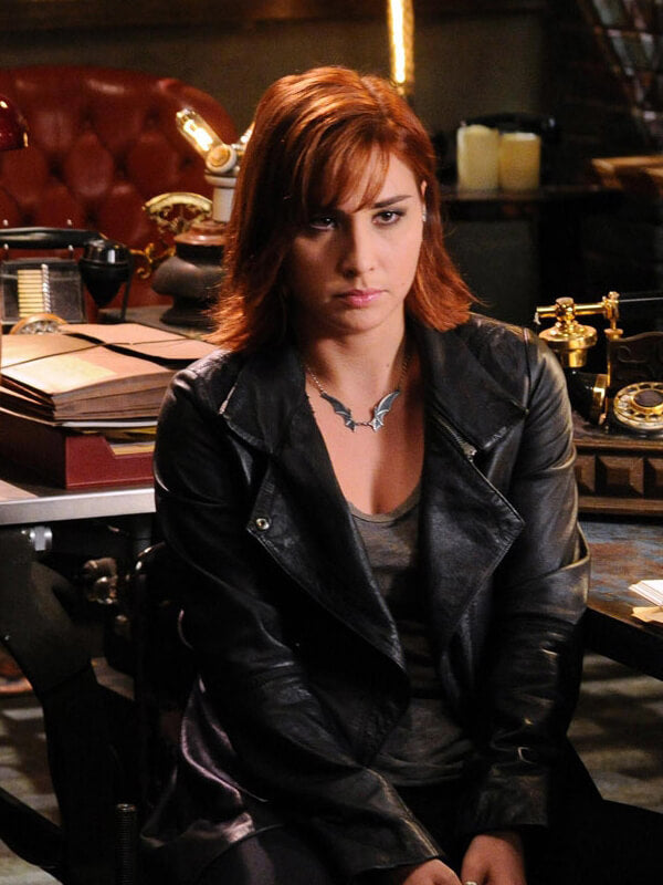 Warehouse 13 S04 Allison Scagliotti Black Leather Coat