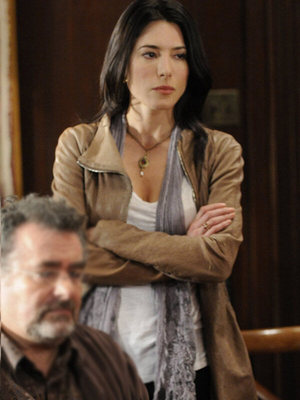 Warehouse 13 S04 Jaime Murray Brown Leather Jacket
