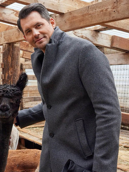 We Wish You a Married Christmas Kristoffer Polaha Wool Coat
