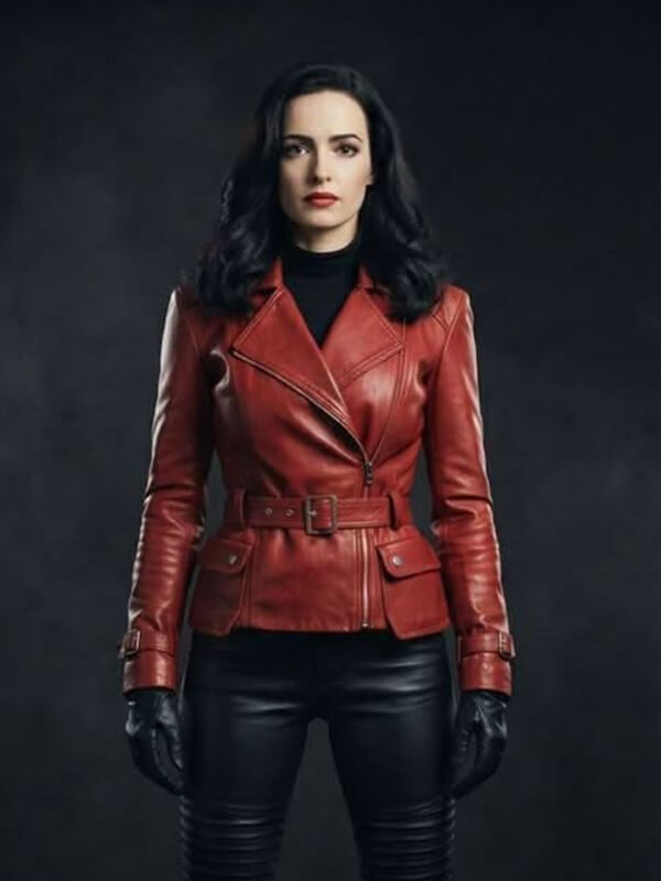 Werewolf by Night Elsa Bloodstone Red Leather Jacket