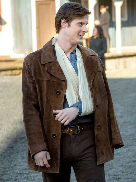 When Calls the Heart Aren Buchholz Brown Suede Jacket