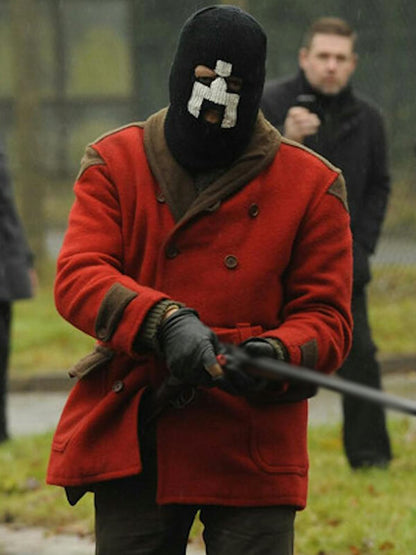 White Bear Black Mirror S06 Red Wool Coat