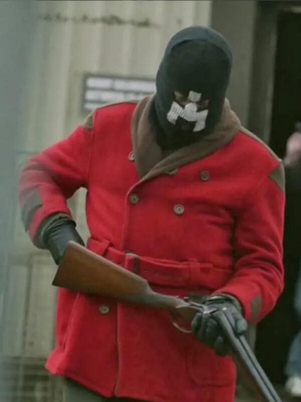 White Bear Black Mirror S06 Red Wool Coat