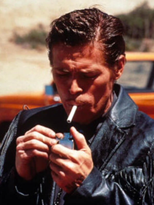 Wild at Heart Willem Dafoe Black Leather Fringe Jacket
