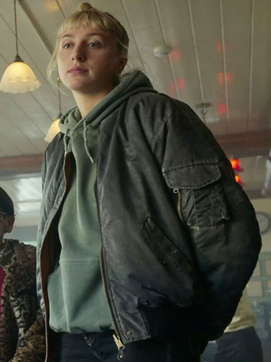 Williams Black Doves S01 Gray Bomber Jacket