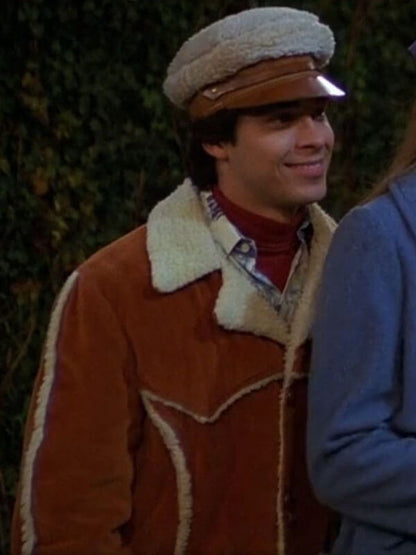 Wilmer Valderrama That '70s Show Suede Shearling Jacket