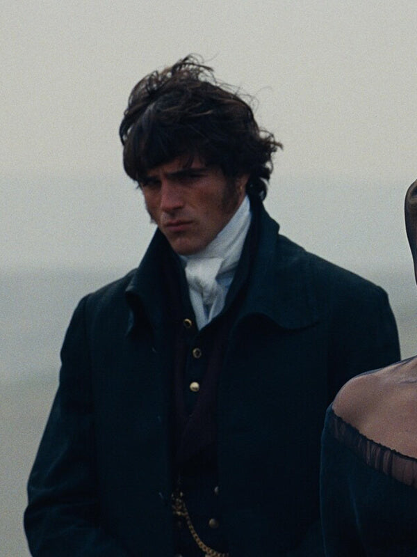 Wuthering Heights 2026 Jacob Elordi Black Wool Coat