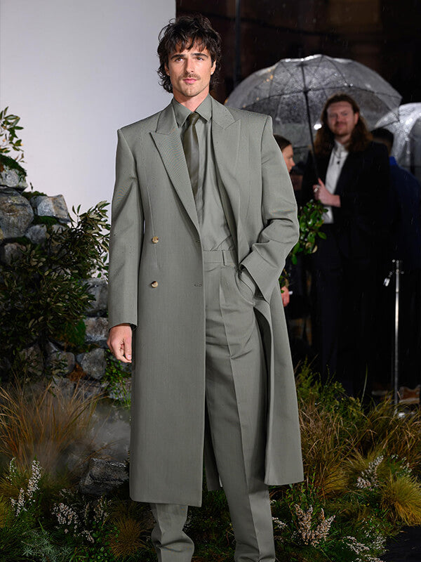 Wuthering Heights 2026 Jacob Elordi Premiere Coat