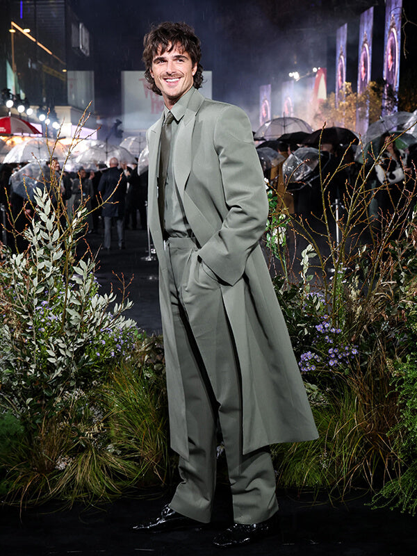 Wuthering Heights 2026 Jacob Elordi Premiere Coat
