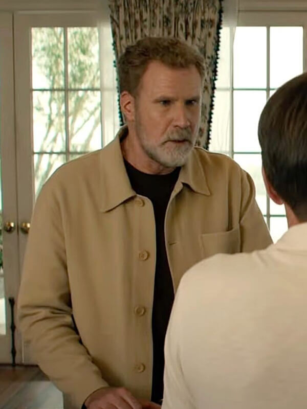 You’re Cordially Invited Will Ferrell Brown Wool Jacket