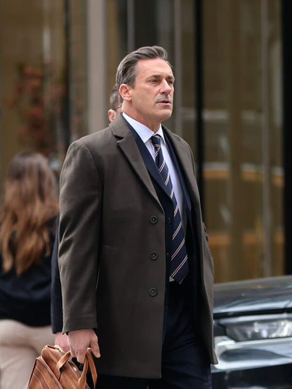 Your Friends and Neighbors Jon Hamm Brown Coat
