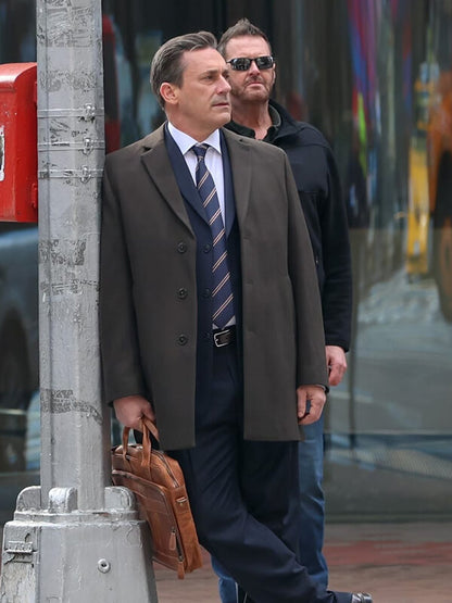 Your Friends and Neighbors Jon Hamm Brown Coat
