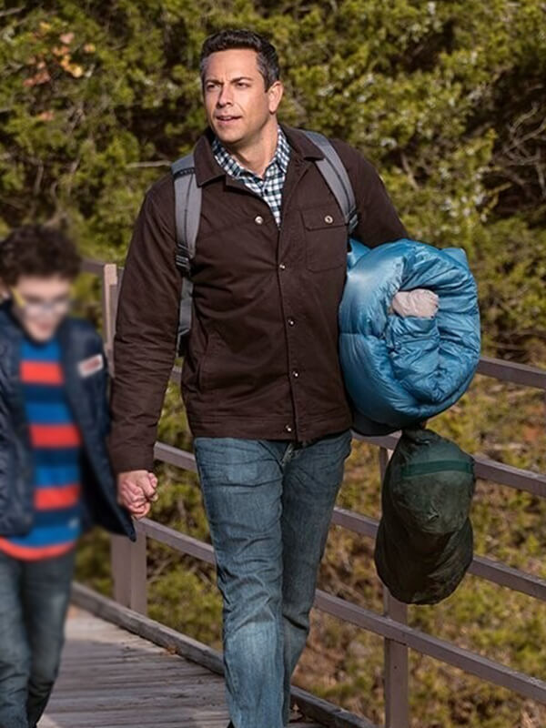Zachary Levi The Unbreakable Boy 2025 Brown Jacket