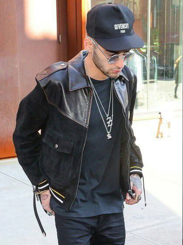 Zayn Malik Black Suede Leather Jacket