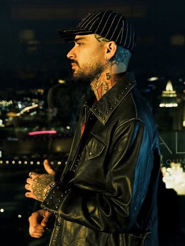 Zayn Malik Black Vintage Leather Jacket