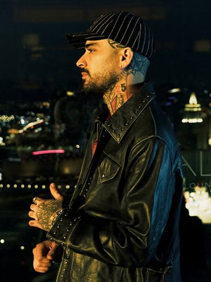 Zayn Malik Black Vintage Leather Jacket