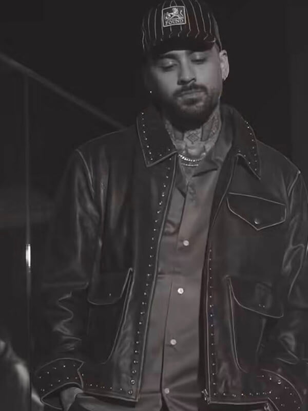 Zayn Malik Black Vintage Leather Jacket
