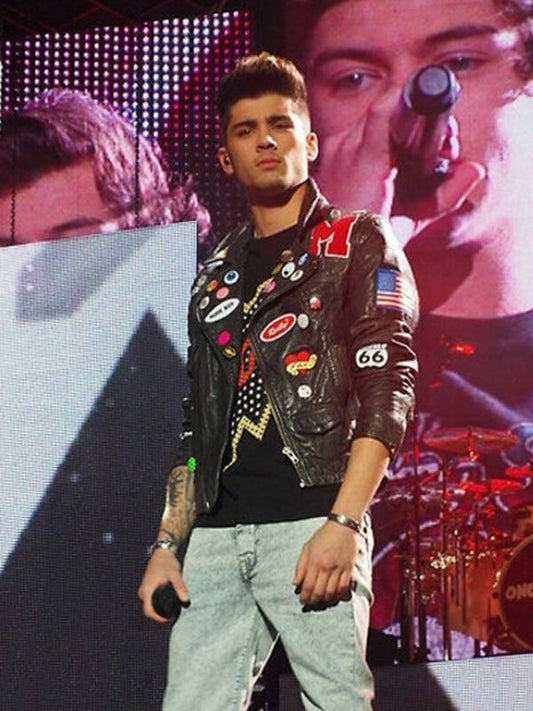 Zayn Malik Brando Black Leather Jacket
