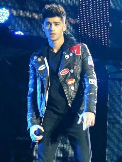 Zayn Malik Brando Black Leather Jacket