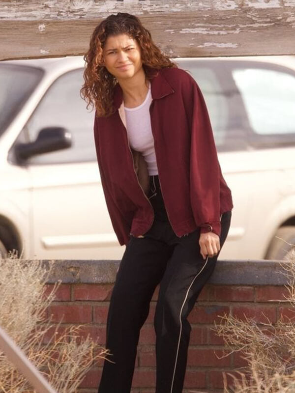 Zendaya Euphoria S03 Rue Bennett Cotton Jacket