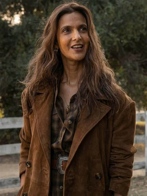 Zoe Macon Lanterns S01 Suede Leather Coat