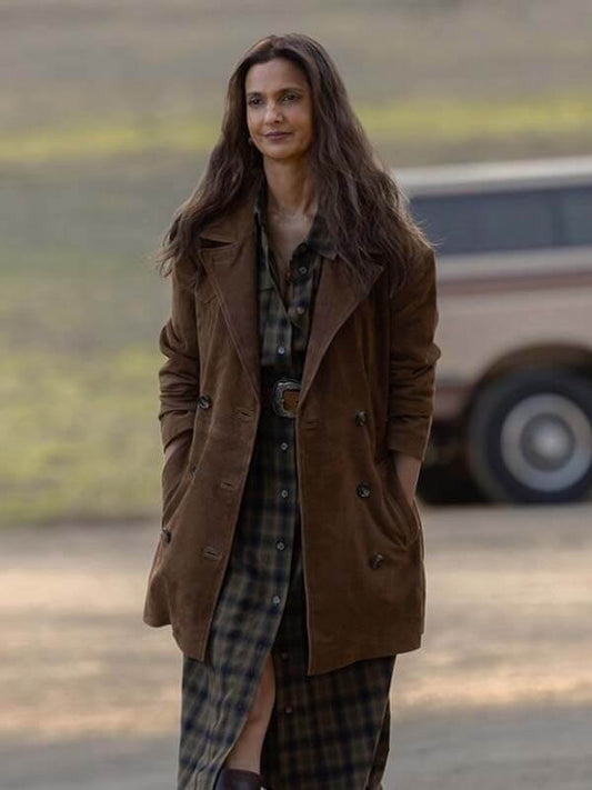 Zoe Macon Lanterns S01 Suede Leather Coat