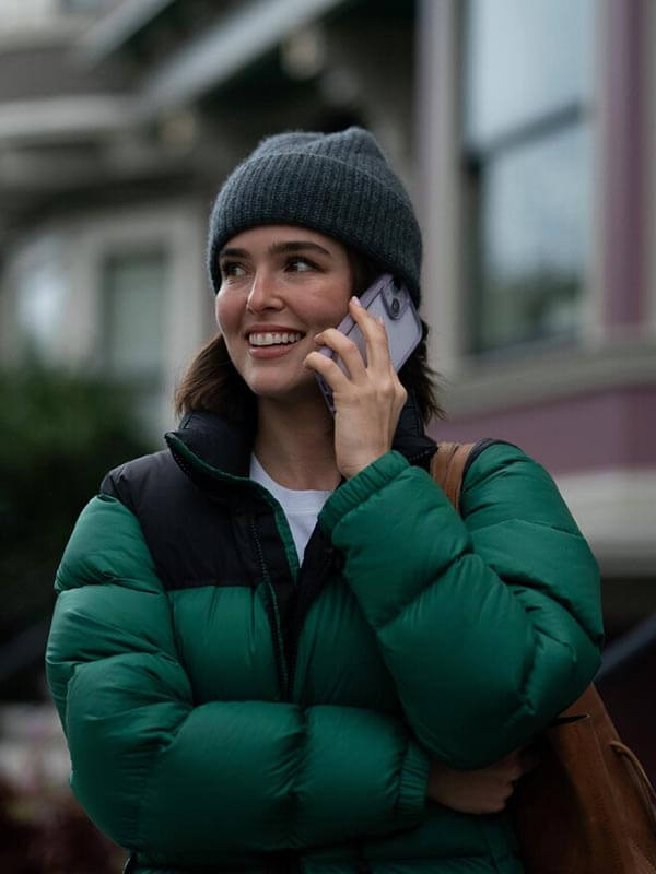 Zoey Deutch Voicemails For Isabelle 2026 Puffer Jacket